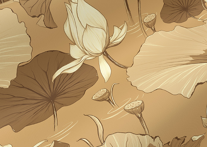 Lotus, Sunstone - Roller Blind - Image 4